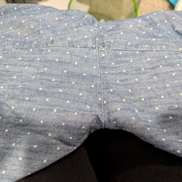 Talbots Chambray with White Polka Dots Casual Shorts in 16 - Picture 11 of 11